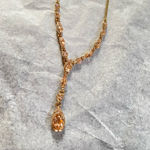 nwt givenchy drop crystal necklace - Picture 2 of 3
